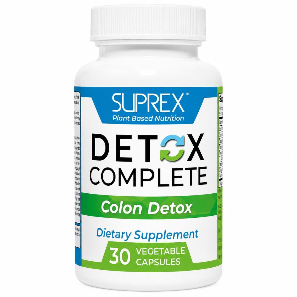 suprex Detox Complete Plant Based Colon Cleanse Supplement
