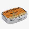 1pc Square Pill Box, Mini 2 Compartment Medicine Pill Organizer, Household Portable Medicine Storage Box, Vitamins Fish Oil for Pockets Purses Travel Unique Gift (Liquid Sunshine) view 2