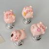 Piggy Toilet Button Pusher Set of 4 Cute Pink Toilet Flusher Top Push Button for Long Nail Flush Button Hygienic Bathroom Helper & Decor (Pink) view 1