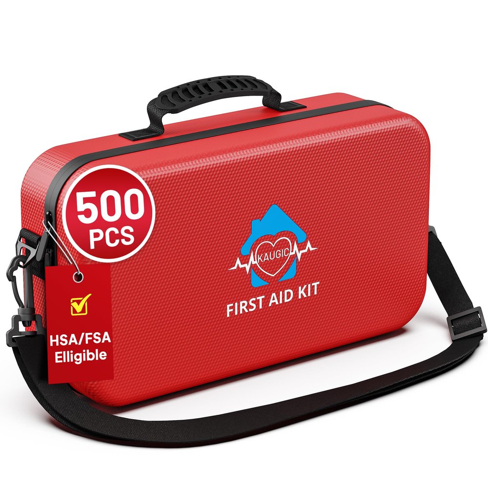 500 Pcs First Aid Kit for Travel/Camping/Businesses/Home/Car, Waterproof Emergency Kit for Hiking, Sports, Truck, Office, Vehicle & Outdoor Emergency Supplies, Well-Organized Home Travel Essentials