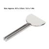 10pcs Stainless Steel Toothpaste Squeezer, Metal Tube Roller Key, Half Round Tube Squeeze Tool for Efficient Paste Extraction, Durable and Rustproof for Home Hair Dye Toothpaste view 2