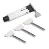 10pcs Stainless Steel Toothpaste Squeezer, Metal Tube Roller Key, Half Round Tube Squeeze Tool for Efficient Paste Extraction, Durable and Rustproof for Home Hair Dye Toothpaste view 4