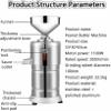 1100W Peanut Butter Maker Machine, Electric Grain Grinder, Commercial Sesame Sauce Grinder for Groundnut, Almond, Cashew Nut view 3