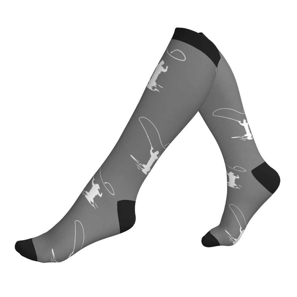 Fly Fishing Clipart Compression Socks for Women and Men 15-20mmHg-Circulation Support Socks