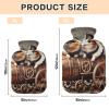 Hot Water Bottle with Soft Cover Feet and Bed Warmer Hamster Guinea Pig Warm Water Heat Bottles for Menstrual Cramps Pain Relief Medium view 3