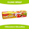 Plastic Food Wrap- 485 SQ. FT. Kitchen Cling Wrap Includes Slide Cutter BPA-Free Clear Cling Film 30cm150Meters view 2
