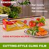 Plastic Food Wrap- 485 SQ. FT. Kitchen Cling Wrap Includes Slide Cutter BPA-Free Clear Cling Film 30cm150Meters view 3