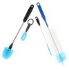 Bottle Cleaner Brush Set with Long Handle, Sponge Plastic Cleaning Tool view 1