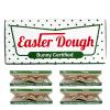 4 Pack Easter Dough Bunny Certified Gift Box Fun Easter Basket Stuffer, Holiday Treat Holder, Cute Money Box for Family, Friends & Classroom Exchanges view 1