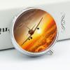 Aircraft Plane at Sunset Pill Organizer Travel, Portable Pill Case, Airtight Medicine Box, Round Pill Container for Pocket Purse Medicine Organizer, Daily Pill Box to Hold Vitamins view 4
