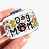 1pc Square Pill Box, Mini 2 Compartment Medicine Pill Organizer, Household Portable Medicine Storage Box, Vitamins Fish Oil for Pockets Purses Travel Unique Gift (Dog mom) view 1