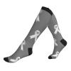 Lung Cancer Awareness Compression Socks for Women and Men 15-20mmHg-Circulation Support Socks view 1