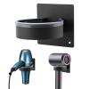 Meluvora Hair Dryer Holder Wall Mounted, Self Adhesive Hair Tool Organizer and Storage, Aluminum Hairdryer Holders, Blow Dryers Hanger for Bathroom Barber Shop view 1