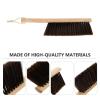 HONMEET Bed Brush and Cleaning Brush with Soft Thick Bristles Large Brown Wooden Handle for Home Clothes Sofa and Bed Cleaning view 3