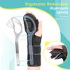 fibee Resting Hand Splint, Stroke Hand Wrist Brace for Carpal Tunnel Night Support, Pain Relief for Stroke Recovery, Flexion Contractures, Arthritis, Tendonitis, Right Hand, Black, S view 3