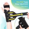 fibee Resting Hand Splint, Stroke Hand Wrist Brace for Carpal Tunnel Night Support, Pain Relief for Stroke Recovery, Flexion Contractures, Arthritis, Tendonitis, Right Hand, Black, S view 4