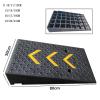 QICBYING Rubber Threshold Ramps - Driveway Curb Car Kerb Ramp, Non-Slip Portable Thresholds Cushion, for Sidewalk, Motorcycle, Car, Truck, Scooter, Bike(50x80x10cm) view 2