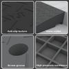 QICBYING Rubber Threshold Ramps - Driveway Curb Car Kerb Ramp, Non-Slip Portable Thresholds Cushion, for Sidewalk, Motorcycle, Car, Truck, Scooter, Bike(50x80x10cm) view 4