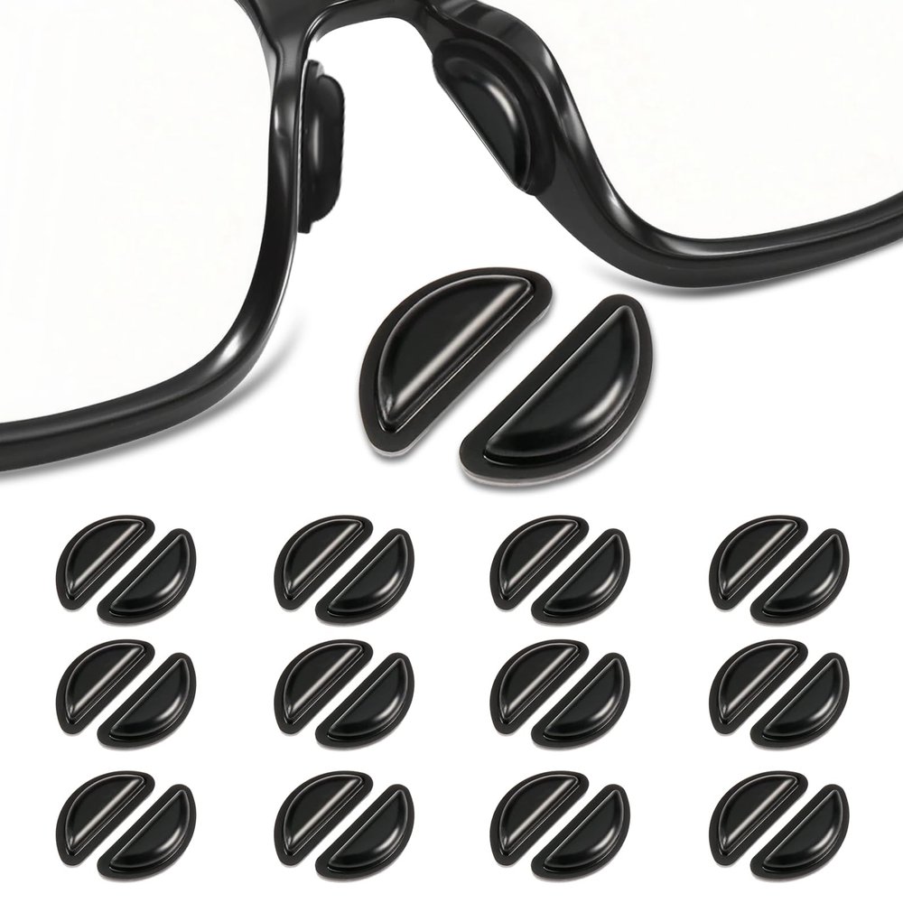 12 Pairs Nose-Pad Compatible with Ray-Ban-Meta-Wayfarer-Eyeglass - Soft Silicone Hollowed-out comfortNose Pads, Anti Slip Replacement Nose Pads