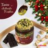 Gulluoglu Christmas Edition Dubai Chocolate Pistachio Peanut Spread in Festive Holiday Jar | Limited Seasonal Gourmet Halal Dessert (DARK CHOCOLADE 7 oz (200g)) view 4