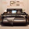GUAWJRZDP Overbed Table with Wheels, Overbed Table Extendable Laptop Desk, Laptop Desk Over Bed Bedside Tables, Rolling Tables Over Bed Adjustable Height for Home(White,140x40cm/55.1x15.7in) view 3