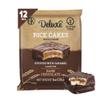 Deluxe & Bla Bla Stuffed Rice Cakes - Whole Grain Chocolate Rice Cake,Gluten Free,Low Calorie,(Alfajor) Kosher Certified - Caramel Filled Rice Cakes coated with Dark Chocolate, 28g Each (12 Pack) view 1