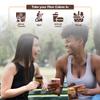 Deluxe & Bla Bla Stuffed Rice Cakes - Whole Grain Chocolate Rice Cake,Gluten Free,Low Calorie,(Alfajor) Kosher Certified - Caramel Filled Rice Cakes coated with Dark Chocolate, 28g Each (12 Pack) view 3