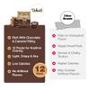 Deluxe & Bla Bla Stuffed Rice Cakes - Whole Grain Chocolate Rice Cake,Gluten Free,Low Calorie,(Alfajor) Kosher Certified - Caramel Filled Rice Cakes coated with Dark Chocolate, 28g Each (12 Pack) view 4