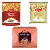 Bikaji Khokha Bhujia, Peanut Chikki & Classic Salted Peanuts Combo | Ready to Eat Indian Namkeen | Crunchy Bar Snack & Tea-Time Munchies| Authentic Indian Snack and Sweet