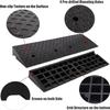 QICBYING Rubber Curb Wheelchair Ramp, Extra Long Heavy Duty Door Step Ramps, Non Slip for Garage Sidewalk Driveway Bike Motorcycle Truck(100x25x8cm) view 4