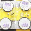 100 Count Lavender Floral Cocktail Napkins Disposable Paper Napkins for Bridal Shower Garden Party Spring Table Decorations view 3