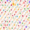 Multicolor Polka Dot & Stripes Pattern Edible Image Photo Cake Topper For Quarter Sheet Cake view 1