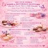 Multicolor Polka Dot & Stripes Pattern Edible Image Photo Cake Topper For Quarter Sheet Cake view 2