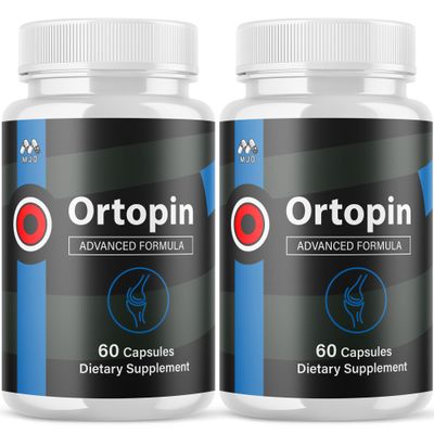 (2 Pack) Ortopin Capsules, Official Ortopin Supplement Pills with All Natural Ingredients, Advanced Formula for Optimal Joint Health & Nerve Support with Premium Vitamins for Women & Men(120 Capsules)