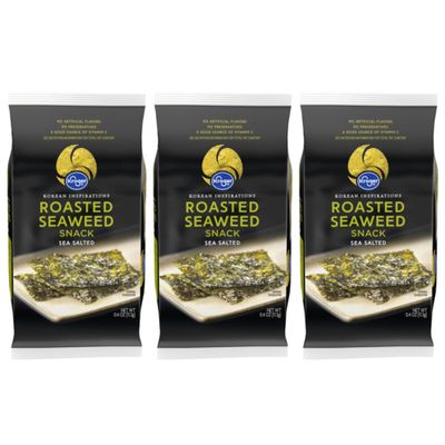 Korean Inspirations Sea Salted Roasted Seaweed Snack 0.4 oz (3 PK)