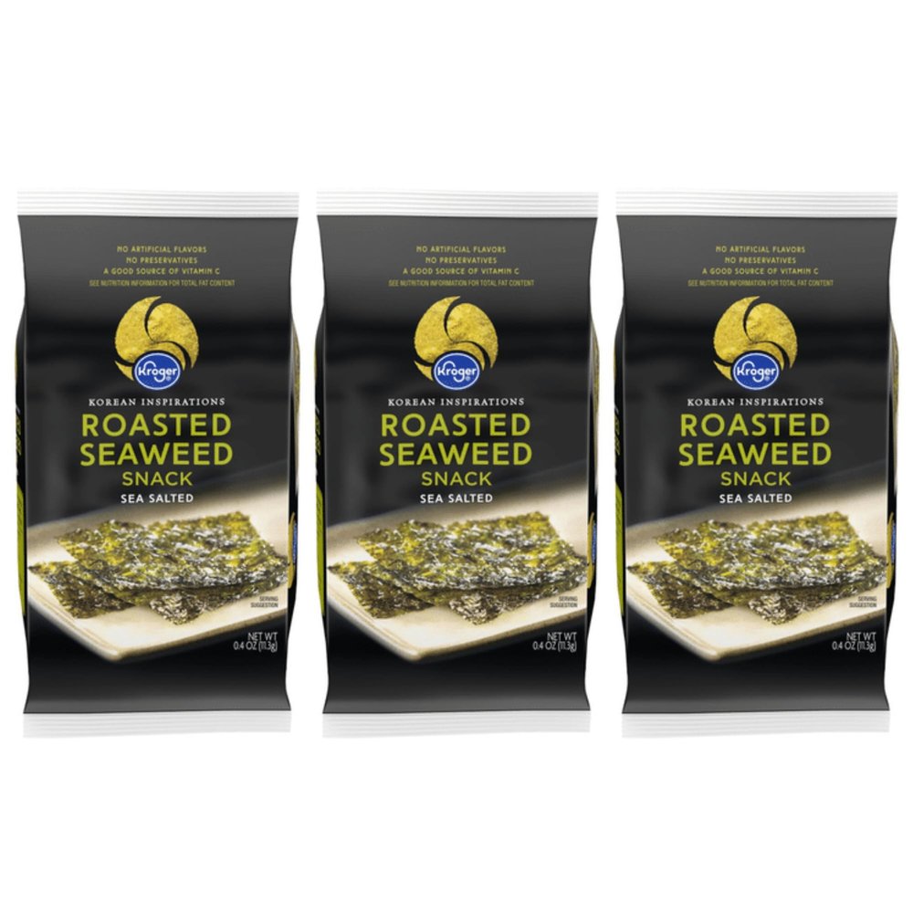 Korean Inspirations Sea Salted Roasted Seaweed Snack 0.4 oz (3 PK)