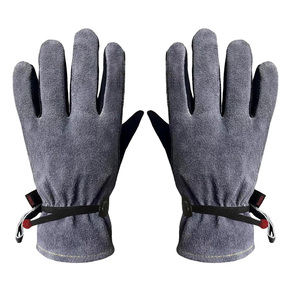 KELINFONG Gloves for Work,Durable Breathable Leather Abrasion Resistant Men'S Work Gloves for Weeding,Welding,Construction