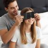 cobee 2 Pcs Blindfold and Hand Ties for Bedroom, Blockout Satin Sleep Mask Adjustable Sleeping Blind Folds Eye Mask Blindfold for Adult Couples Nap Yoga Travel Night Sleeping(145cm/57inch) view 4