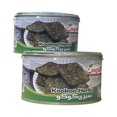 2-Pack Kookoo sabzi Traditional Persian Herb Frittata Mix, Canned, 480g