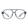 Eyekepper Oversized Pilot Reading Glasses for Men Women with Metalless Screwless Spring Hinge, Grey +2.75 view 1