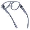 Eyekepper Oversized Pilot Reading Glasses for Men Women with Metalless Screwless Spring Hinge, Grey +2.75 view 4