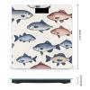Colorful Fish Scale for Body Weight Highly Accurate Digital Bathroom Body Scale Digital Bathroom Scales for People Anti-Slip Large LCD Display Smart Scales view 2