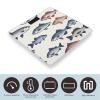 Colorful Fish Scale for Body Weight Highly Accurate Digital Bathroom Body Scale Digital Bathroom Scales for People Anti-Slip Large LCD Display Smart Scales view 3