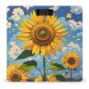 Sunflower Style Painting Scale for Body Weight Highly Accurate Digital Bathroom Body Scale Digital Bathroom Scales for People Anti-Slip Large LCD Display Smart Scales view 1