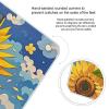 Sunflower Style Painting Scale for Body Weight Highly Accurate Digital Bathroom Body Scale Digital Bathroom Scales for People Anti-Slip Large LCD Display Smart Scales view 4