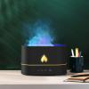 250ml Diffuser Humidifier, Essential Oil Diffuser with Flame Pattern Light, USB Powered Air Humidifier for Home Room Office, Large Capacity Mist Maker with 3 Timing Modes (Black) view 2