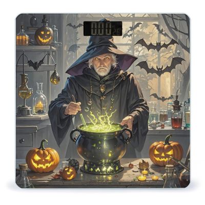 Magic Pumpkin Night Scale for Body Weight Highly Accurate Digital Bathroom Body Scale Digital Bathroom Scales for People Anti-Slip Large LCD Display Smart Scales