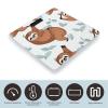 Brown Sloth Scale for Body Weight Highly Accurate Digital Bathroom Body Scale Digital Bathroom Scales for People Anti-Slip Large LCD Display Smart Scales view 3