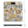 Dogs Eat Pizza Scale for Body Weight Highly Accurate Digital Bathroom Body Scale Digital Bathroom Scales for People Anti-Slip Large LCD Display Smart Scales view 2