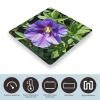 Purple Flower Scale for Body Weight Highly Accurate Digital Bathroom Body Scale Digital Bathroom Scales for People Anti-Slip Large LCD Display Smart Scales view 3